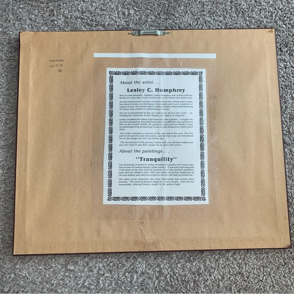 Mother Horse and Foal Tranquility By Lesley Humphrey - Picture 3 of 4